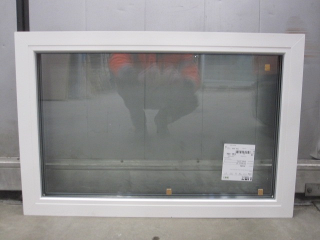ARA-1, PVC ikkuna 9x6 (890x590), 3K4 FIX, Valk/Harm 