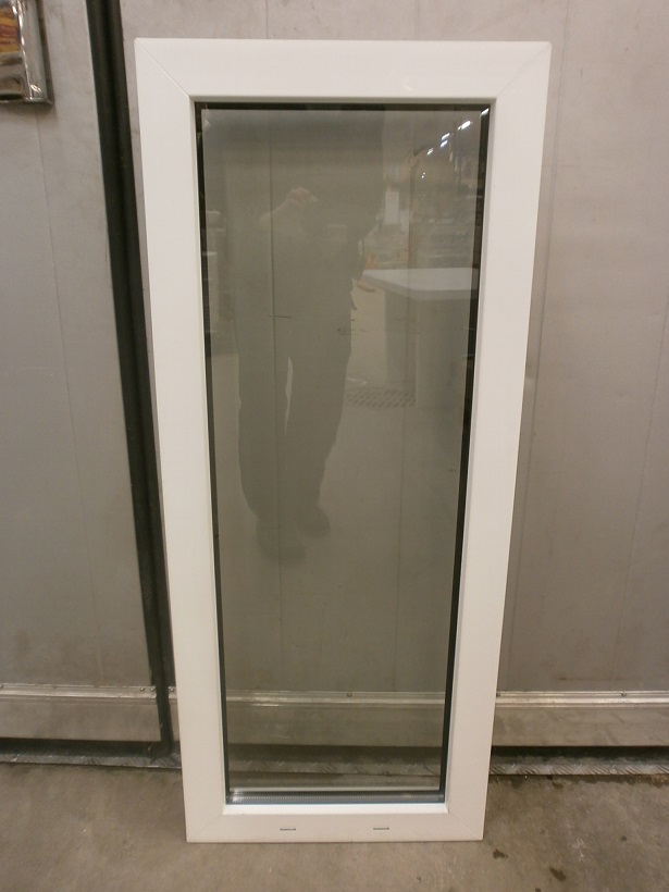 AK-123, PVC ikkuna 6x12 (590x1190), 2K4 kiinteä, Valk