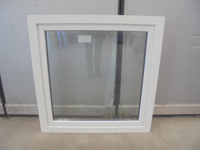 AK-25, PVC fönster 10x10 (990x990), 2K4 OPEN, Vit