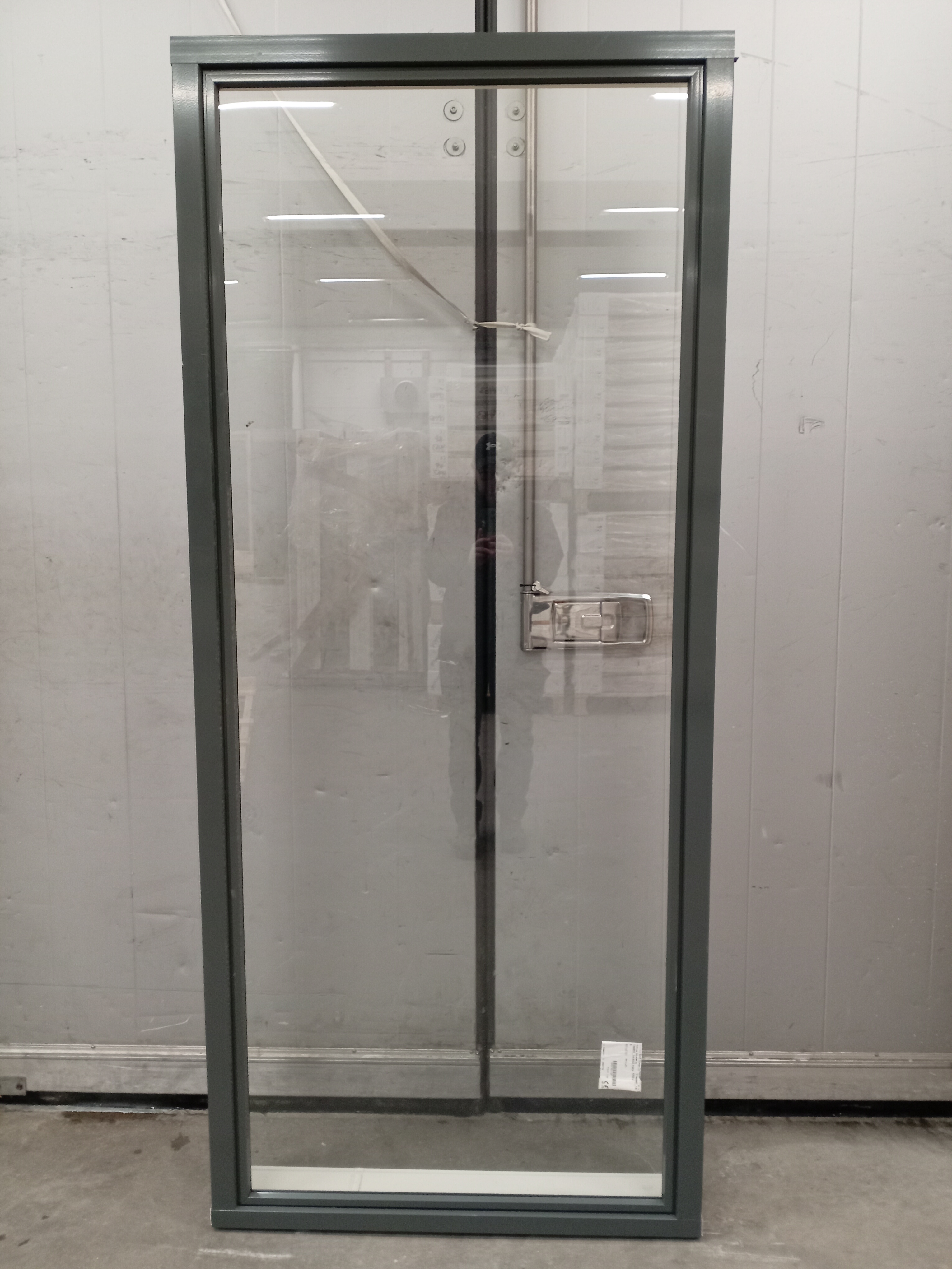 ALA-214, MSA 175, 990x2290, Vit/Grå, 1K ENKELT GLAS!