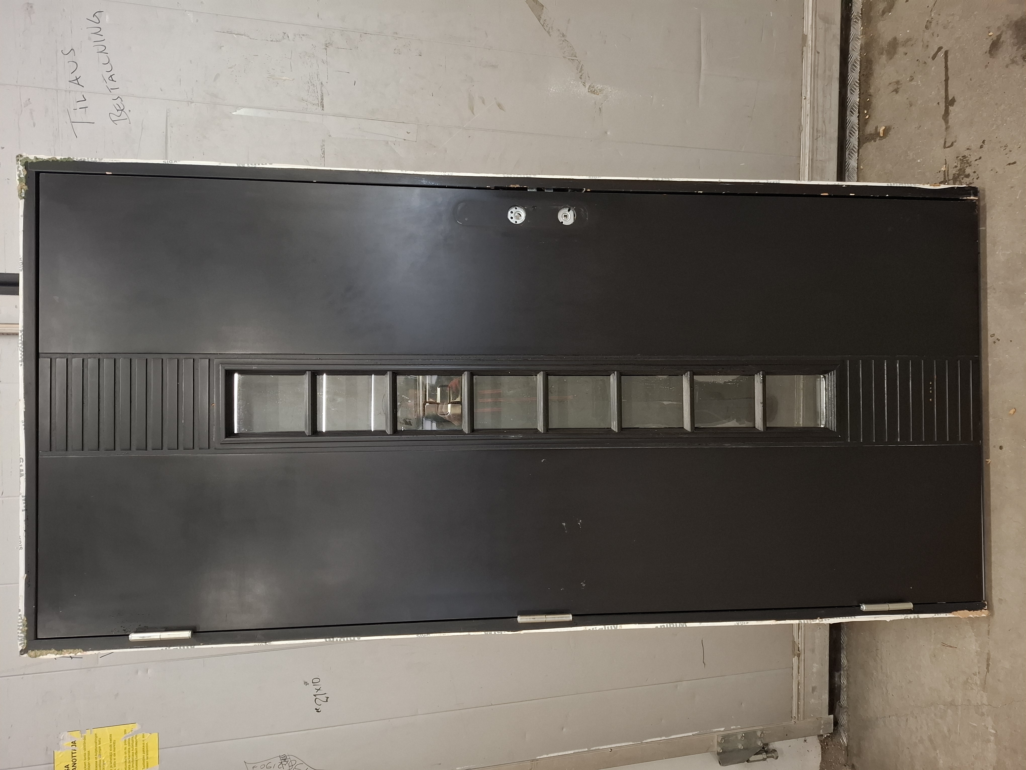 EDUX-739, Ytterdörr 10x21 (990x2090), vänster, svart