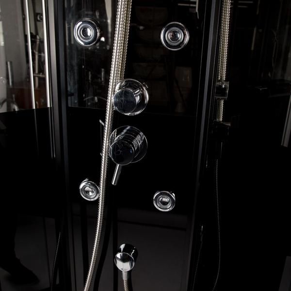 Harma Black Onyx suihkukaappi, 85x85x220cm