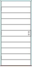 Kaskipuu KP4449, NN3 VOV 1.0, 990x2090, Vänster, Vit