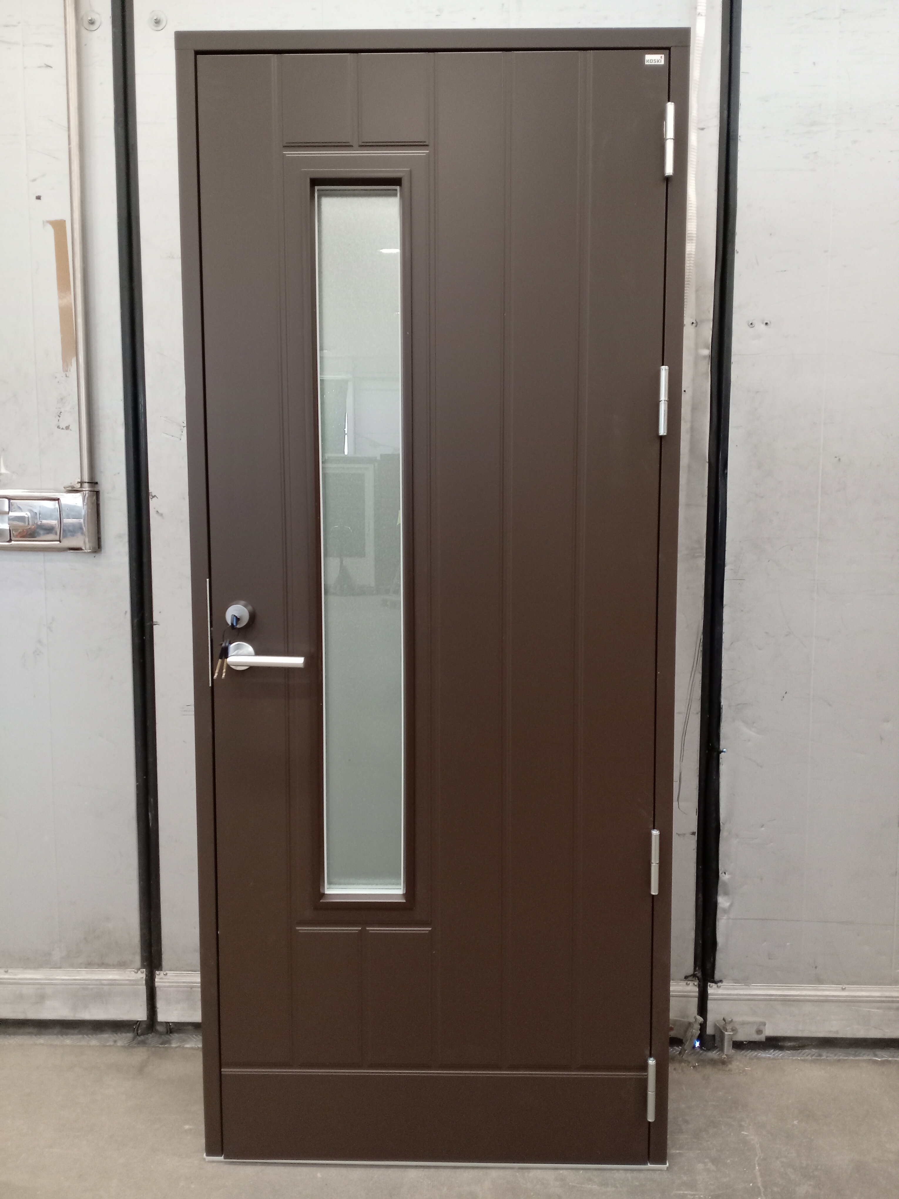 Kaskipuu KP4555, FE15 THERMO, 880x2060, Höger, Vit/Brun