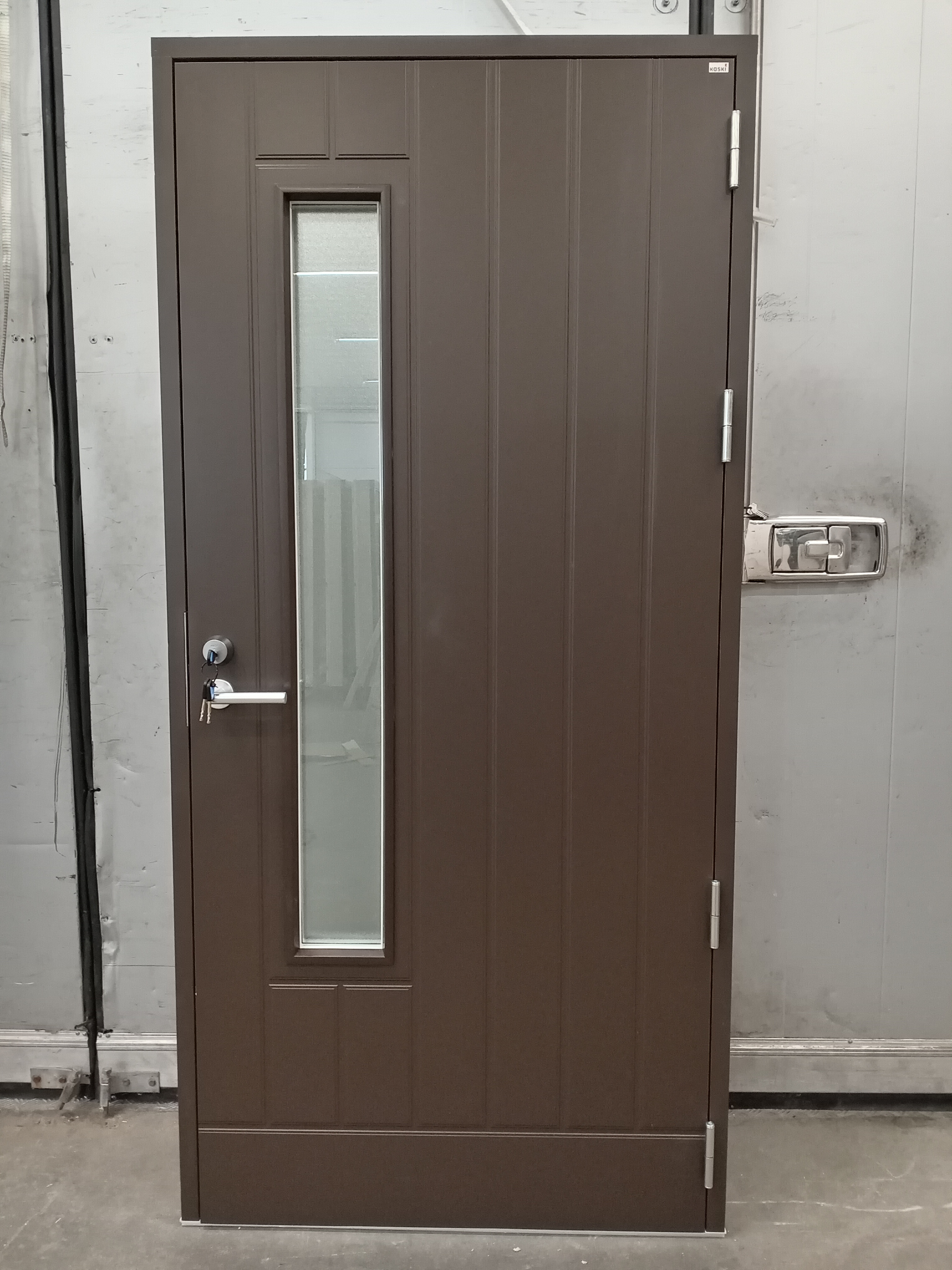 Kaskipuu KP4556, FE15 THERMO, 980x2050, Höger, Vit/Brun