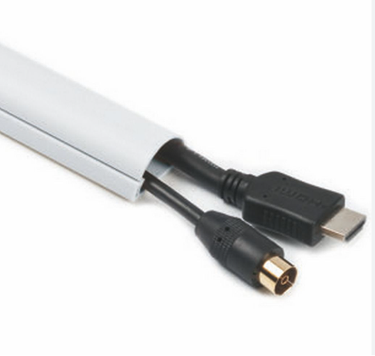 D-Line kaapelikouru 2 m (valkoinen) 8kpl