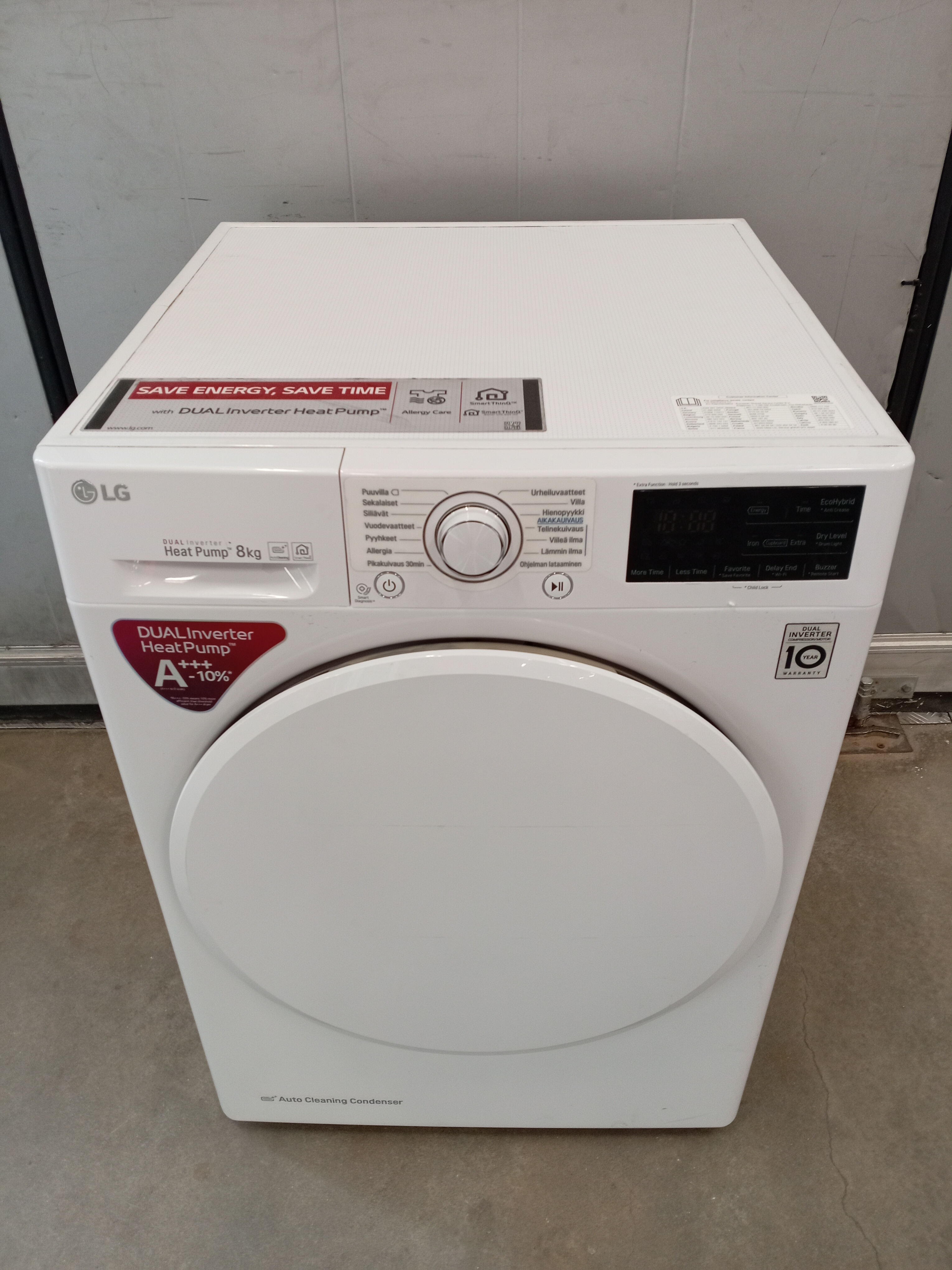 LG RC80U2AV0W kuivausrumpu, 8kg