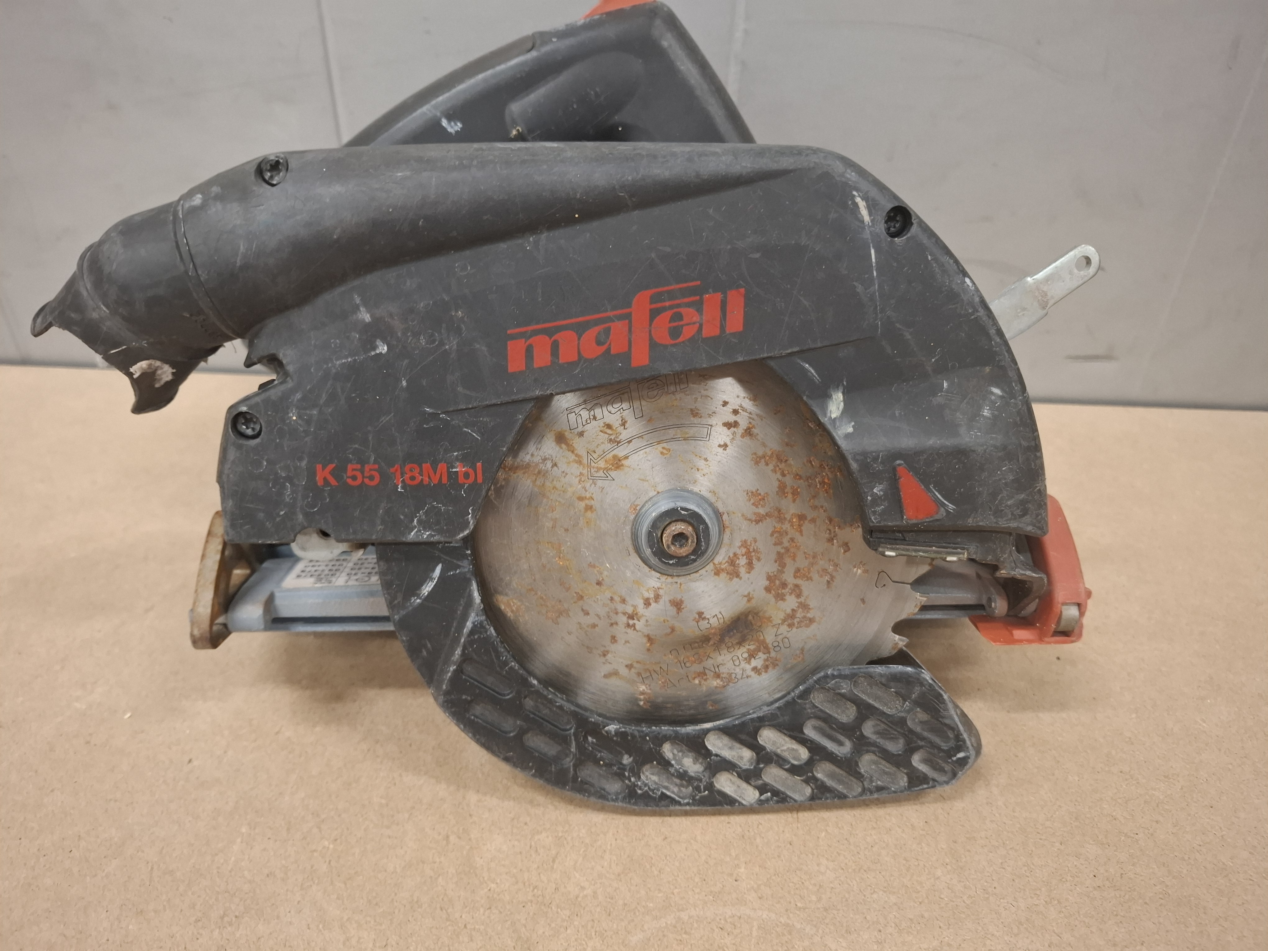 Mafell Batteridriven handcirkel K 55 18M bl. No 76