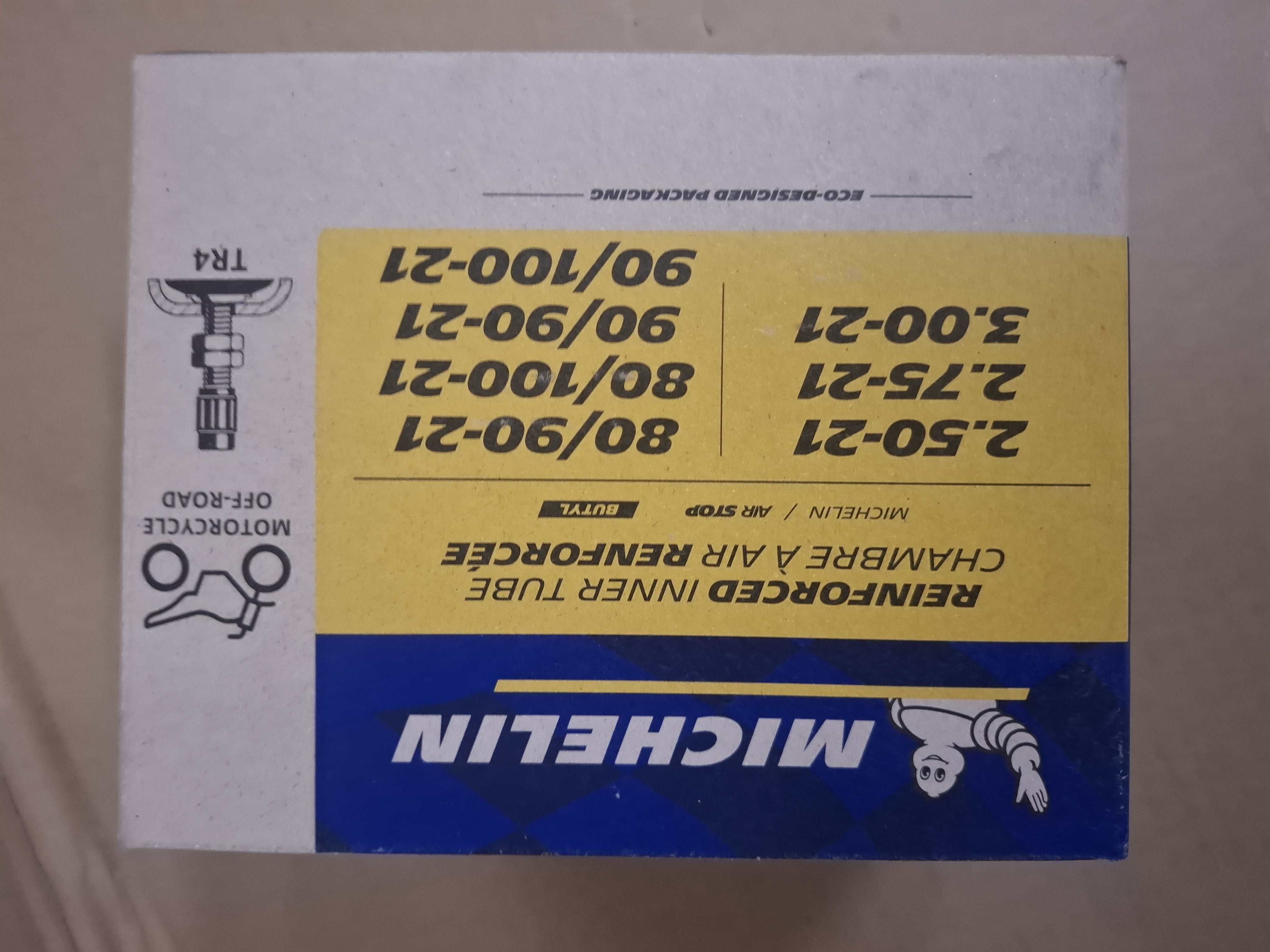 Michelin Road Tube moottoripyörän Sisärengas