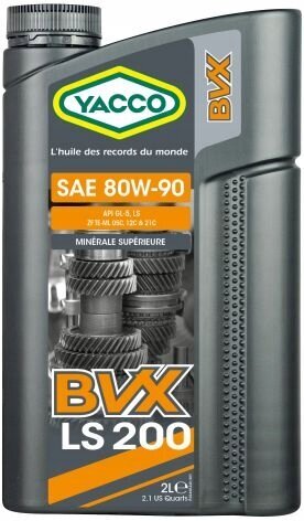 Mineralväxellådsolja Yacco Bvx Ls 200 80w90. 2L