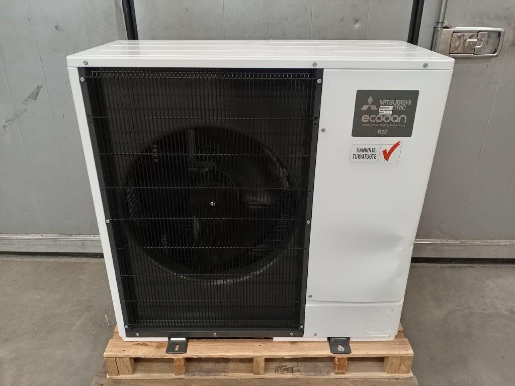 Mitsubishi Electric Ecodan R32 -luftvattenvärmepump. Ytterenhet