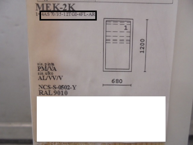 PIH-1881 MEKA_2K_92, 680x1200, Valk, 2K4 kiinteä