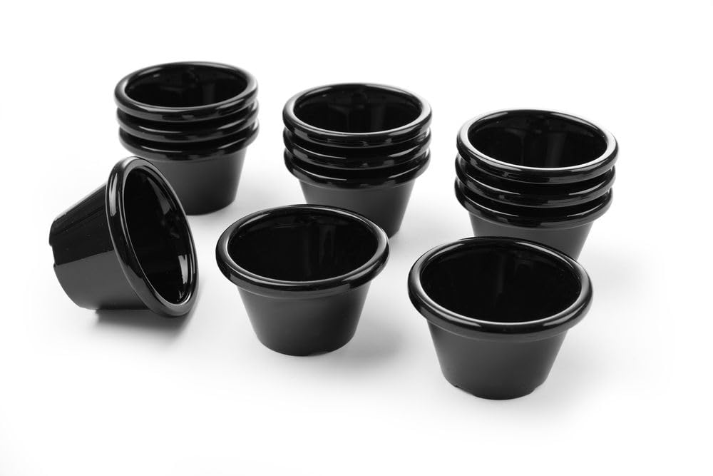 Ramekin, 60mm x 35mm, Black, 12kpl