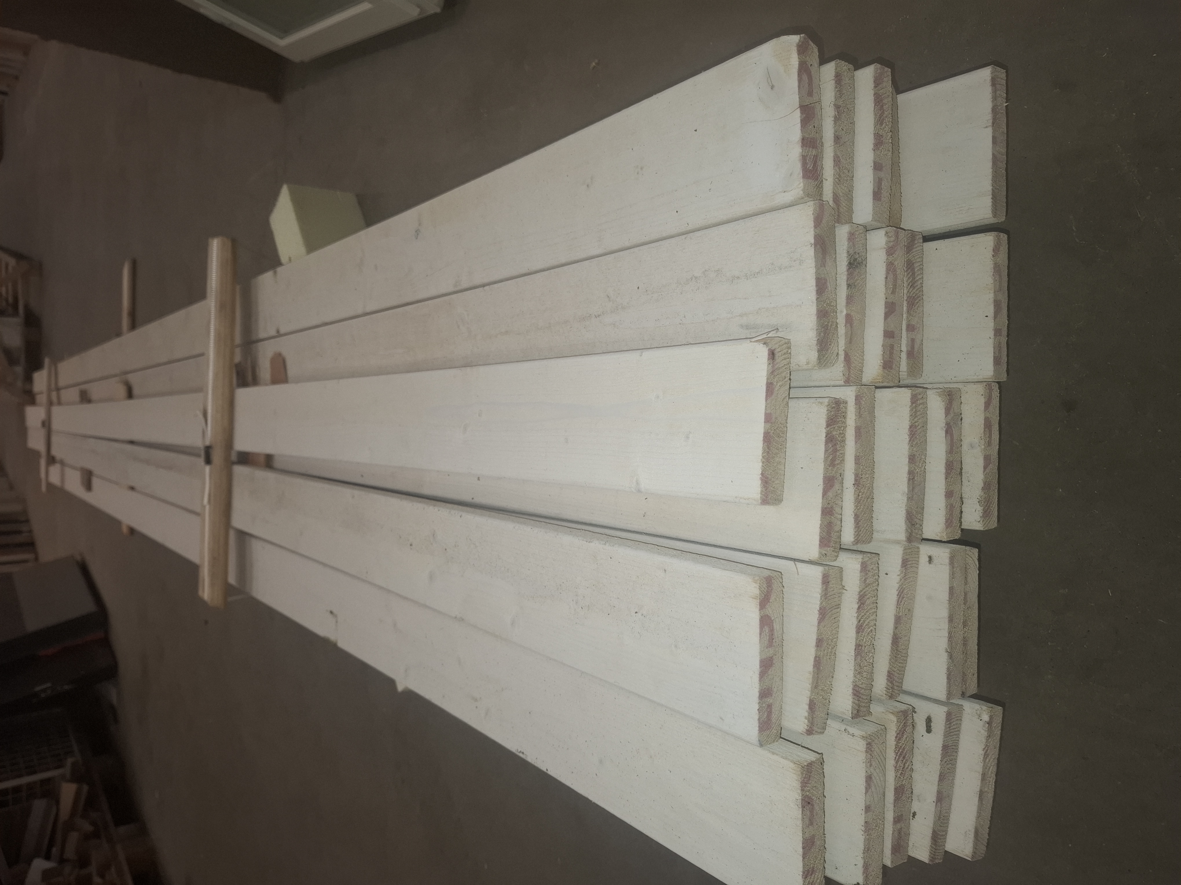 Ulkoverhouslauta pohjamaalattu. 20x95 - 4500mm (koko nippu)