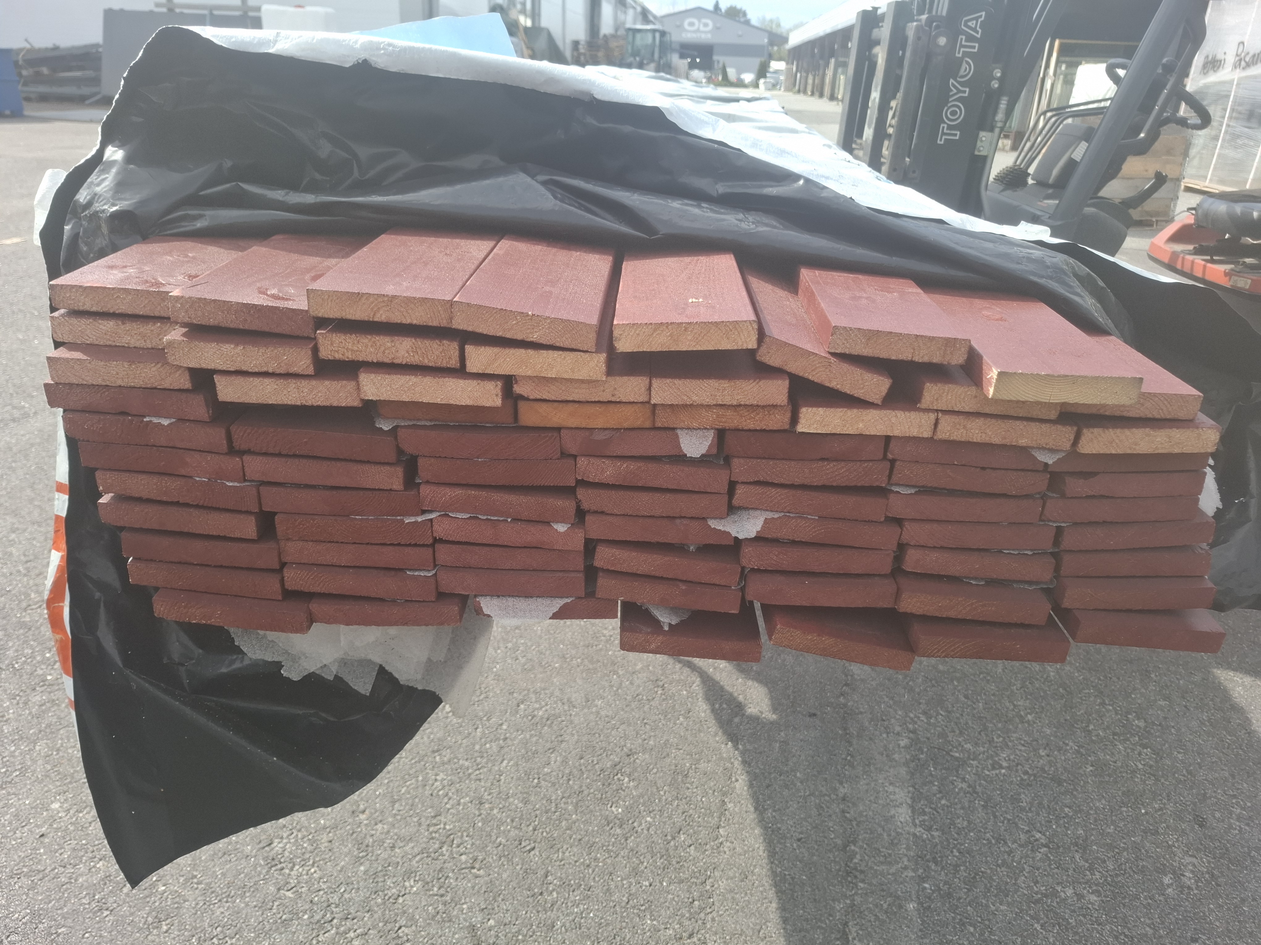 Ulkoverhouslauta punainen. 20x95 & 20x112- 4800mm