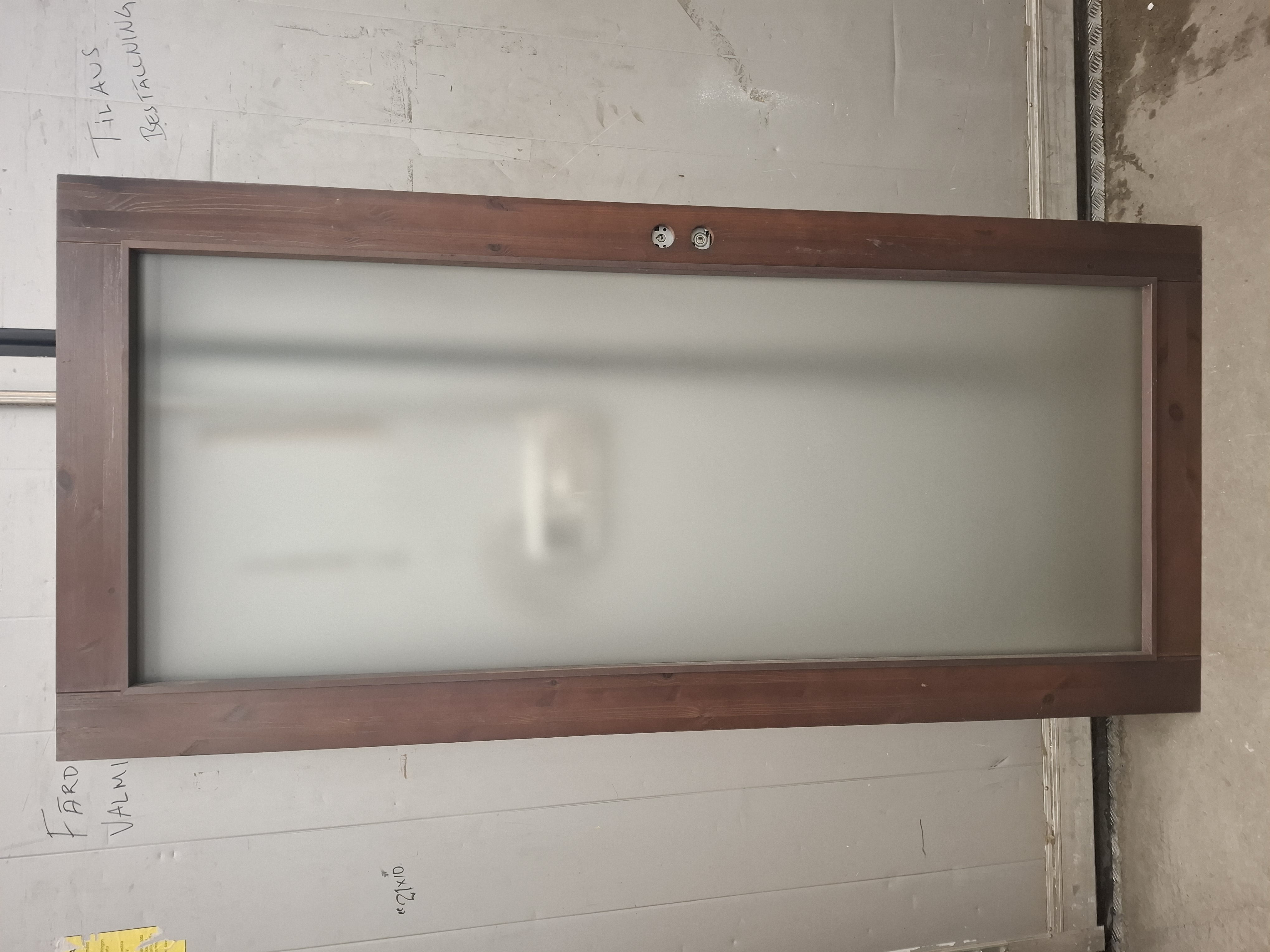 Vo-97, 10x21 Helglas mellandörr, skröpligt glas