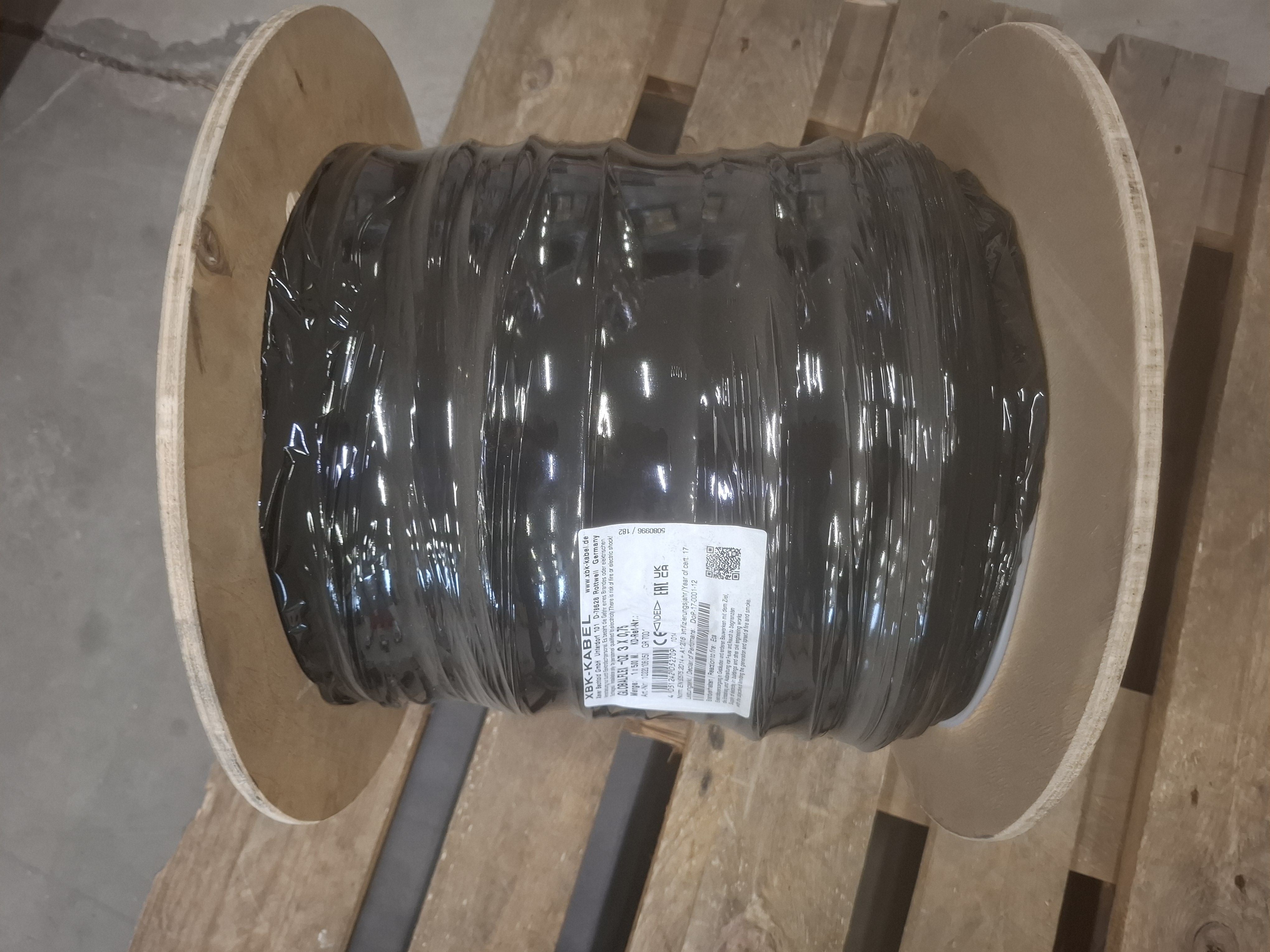 XBK GLOBALFLEX-OZ 3 × 0,75 mm² – 500 m kabelrulle